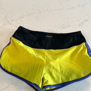 ASICS lime/yellow shorts M